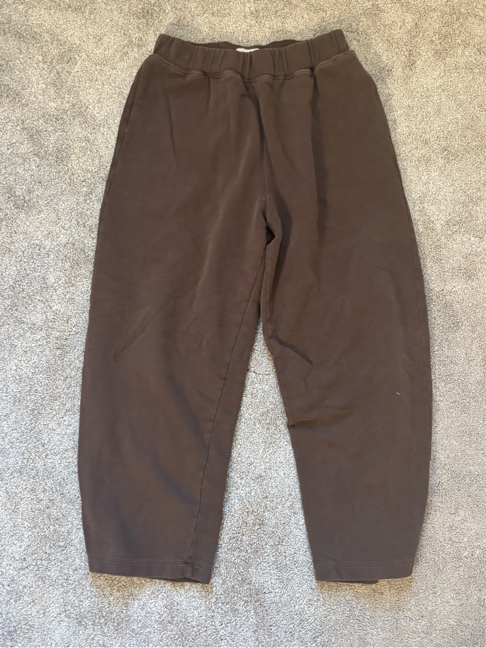 Womens Brown Relaxed Sweatpants